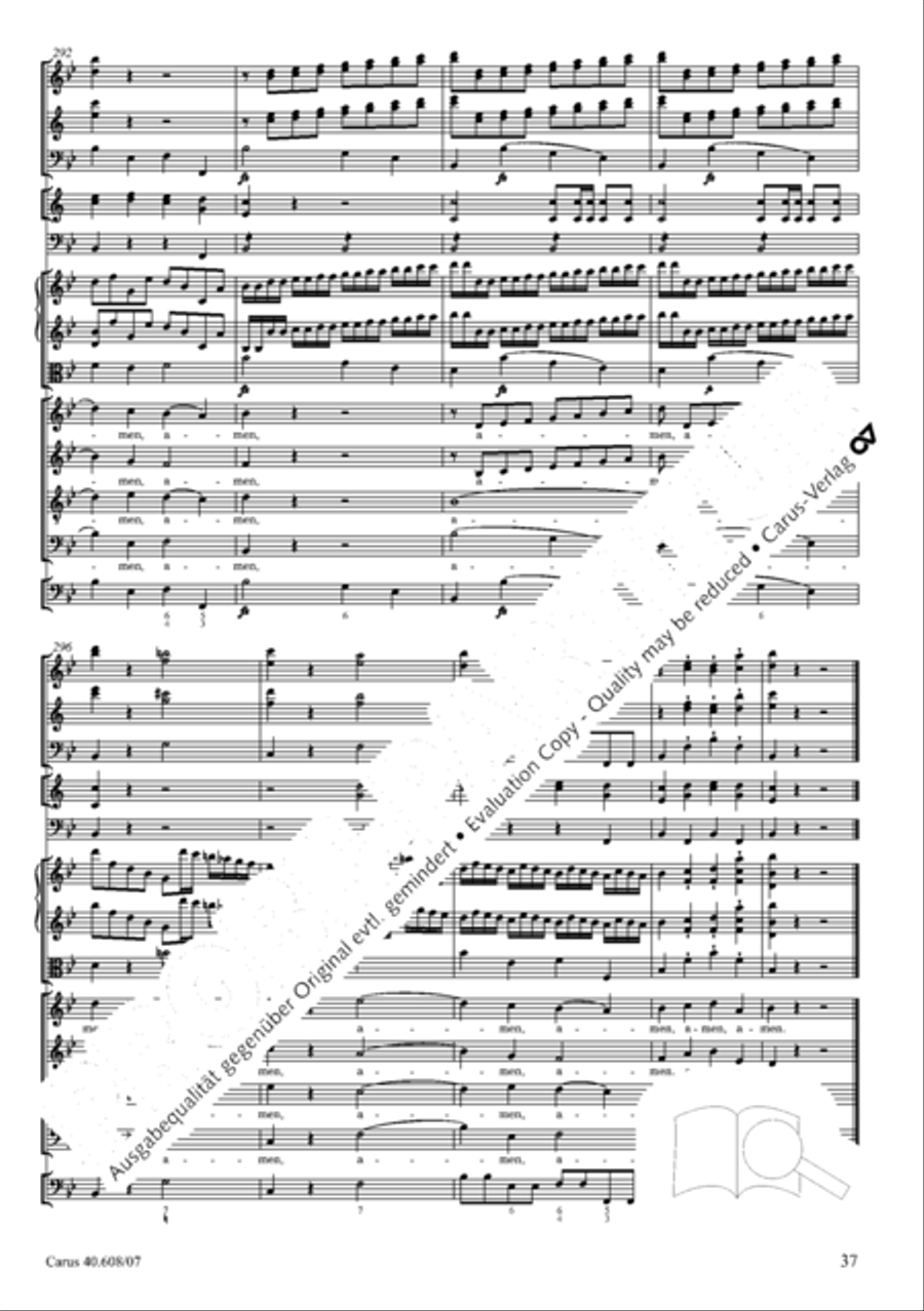 Missa Sancti Bernardi von Offida in B 4-Part scores gallery preview page 52