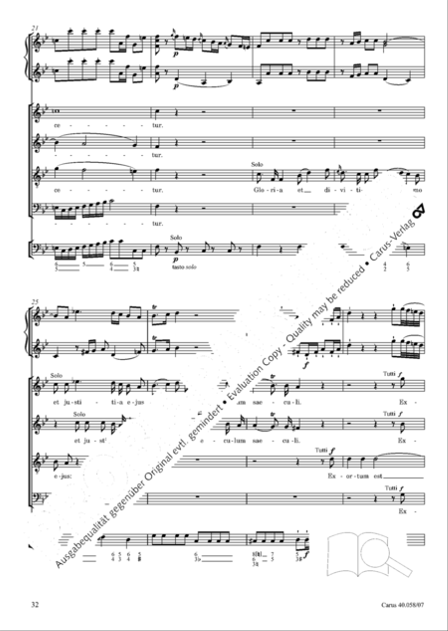 Vesperae solennes de Dominica 4-Part scores gallery preview page 37