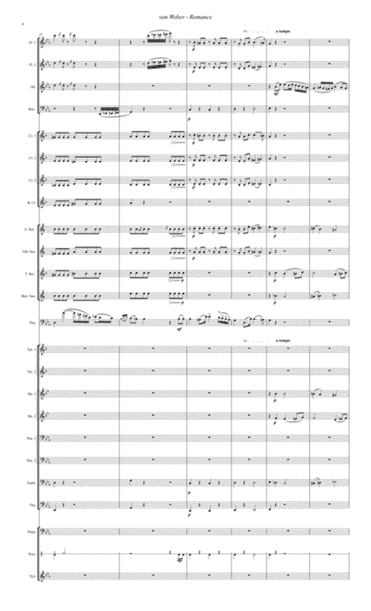 Romance for Trombone solo and Concert Band or Wind Ensemble