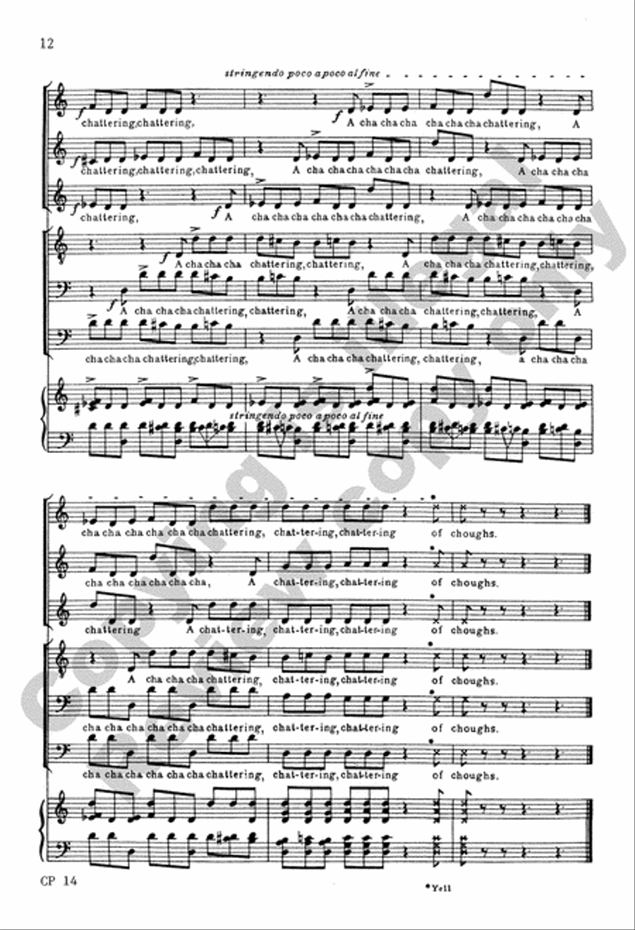 Birds A Cappella scores gallery preview page 13