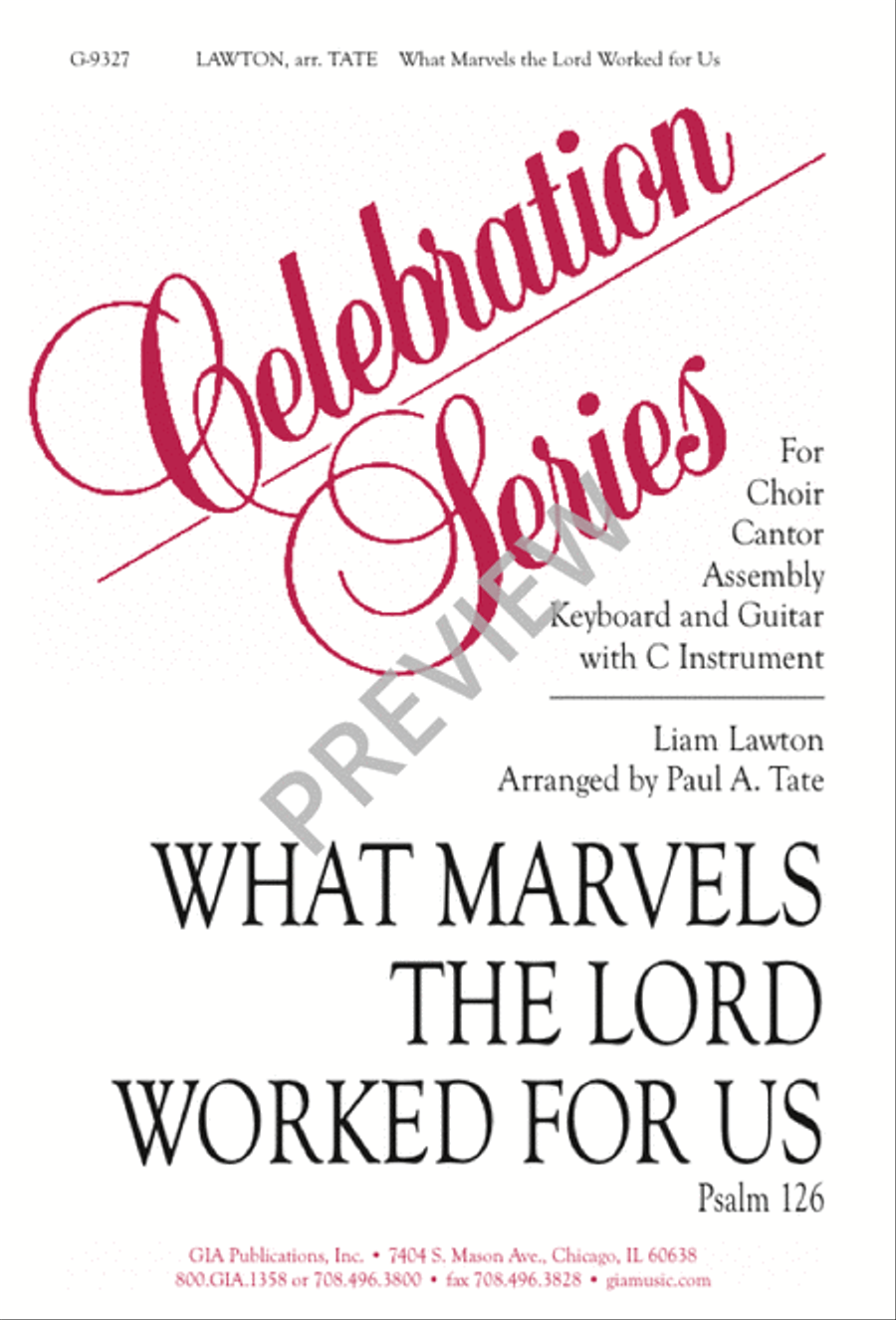 What Marvels the Lord Worked for Us 3-Part scores gallery preview page 2