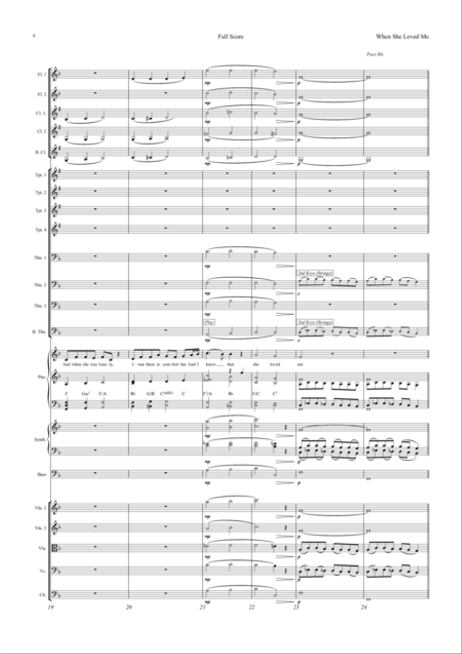 When She Loved Me When She Loved Me Jazz Ensemble scores gallery preview page 4