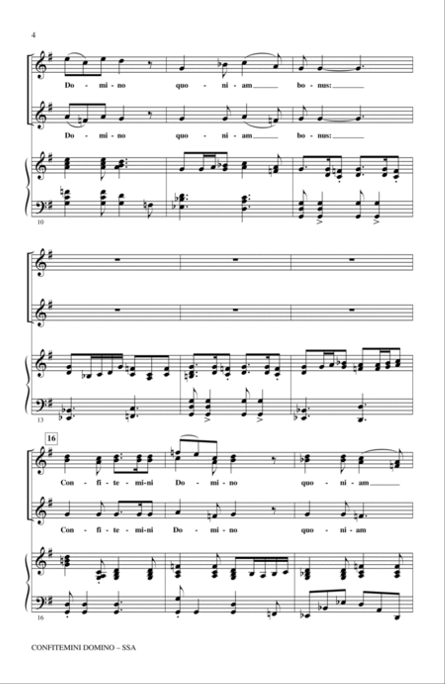 Confitemini Domino SSA scores gallery preview page 2