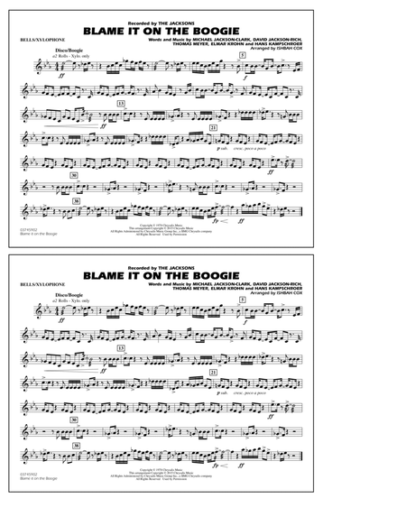 Blame It on the Boogie - Bells/Xylophone