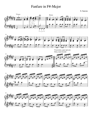 X.Sanctus: Fanfare in F#-Major [Piano Solo]