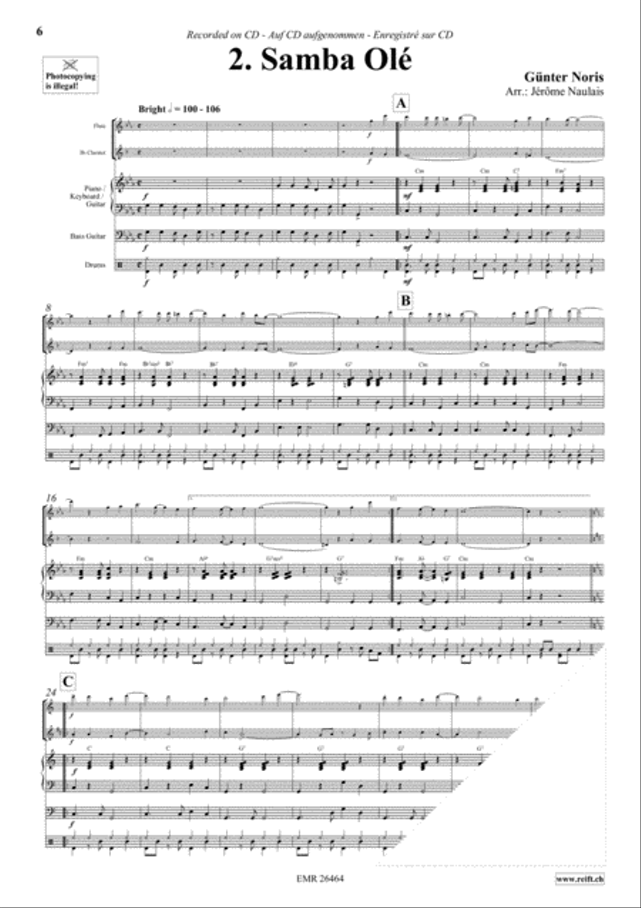 Let's Dance Volume 5 Woodwind Ensemble scores gallery preview page 4