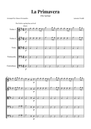La Primavera (The Spring) by Vivaldi - String Quintet