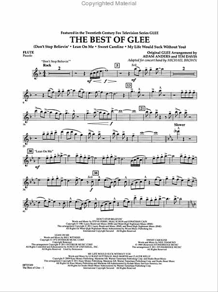 The Best of Glee Concert Band scores gallery preview page 4