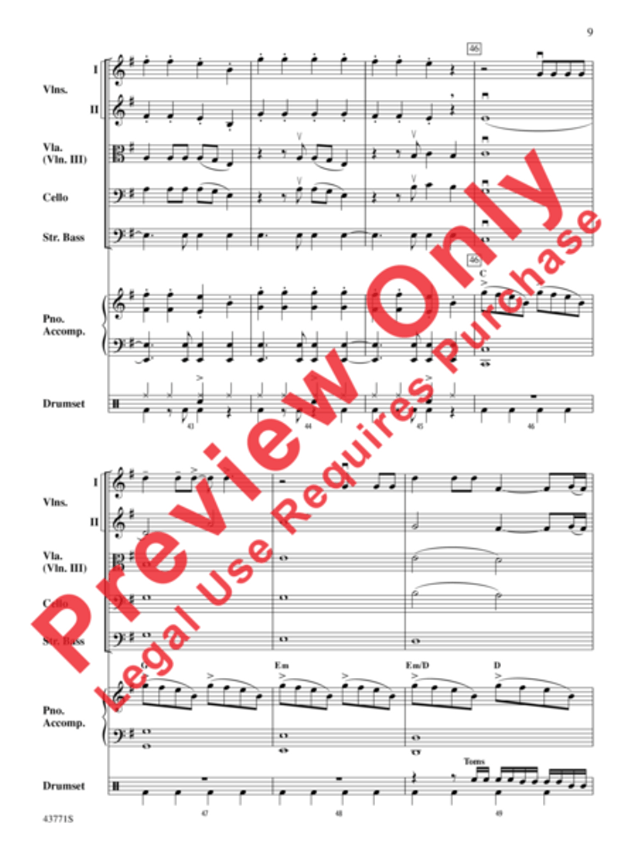 Dark Horse Dark Horse String Orchestra scores gallery preview page 10