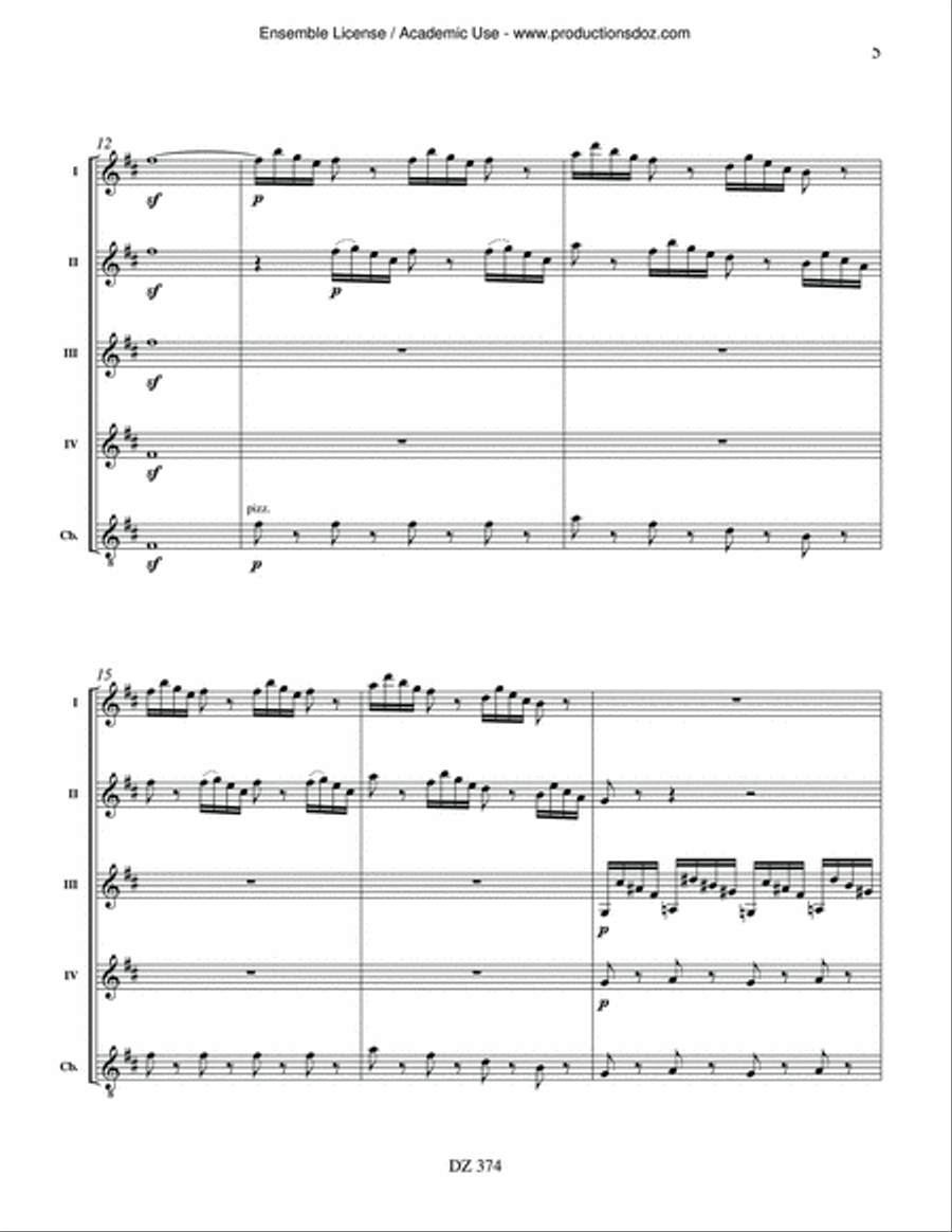 Doctor Gradus ad Parnassum Guitar Ensemble scores gallery preview page 5