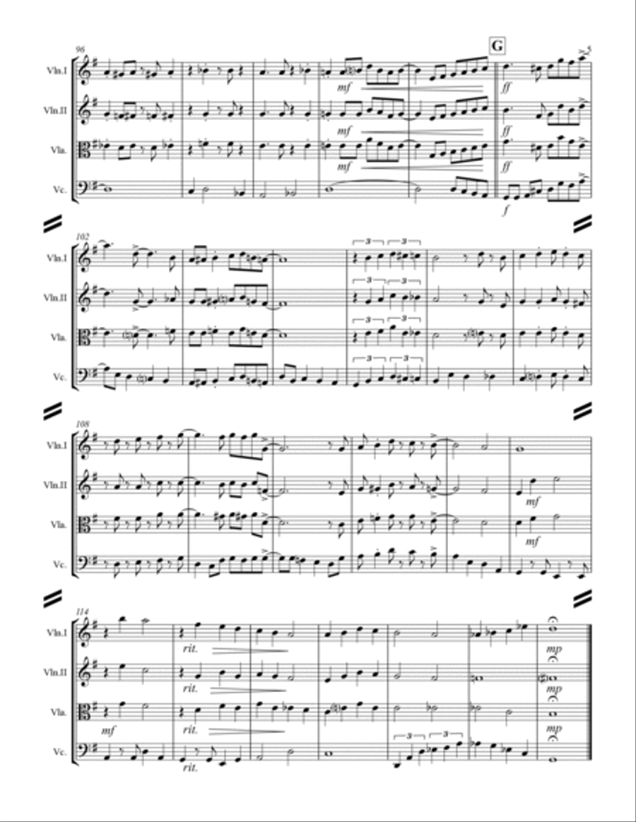The Way You Look Tonight String Quartet scores gallery preview page 6