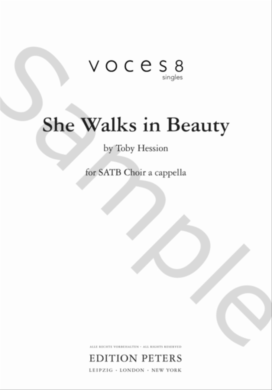 She Walks in Beauty 4-Part scores gallery preview page 2