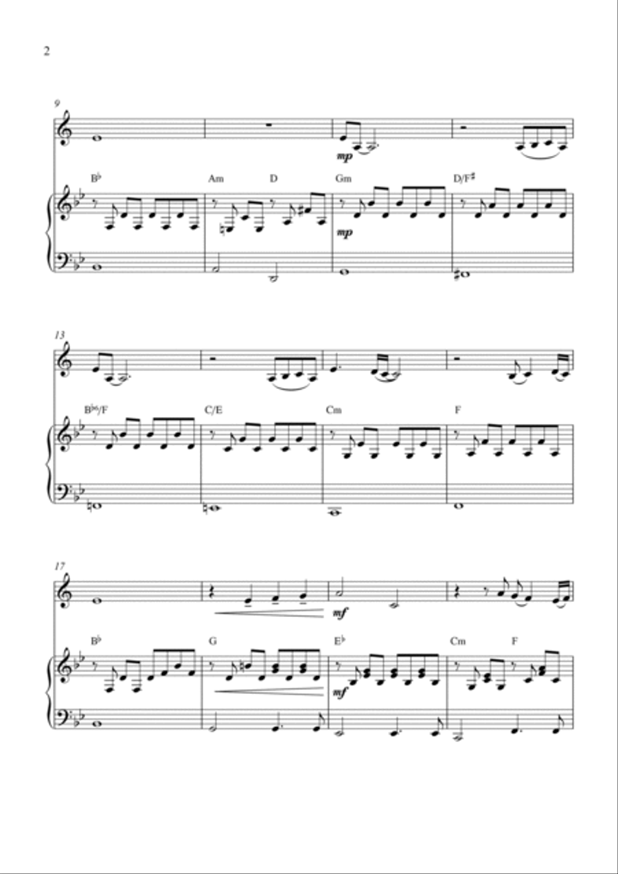 Feelings (?dime?) B-Flat Clarinet scores gallery preview page 2