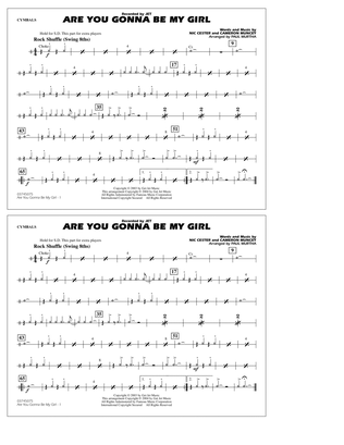 Are You Gonna Be My Girl (arr. Paul Murtha) - Cymbals