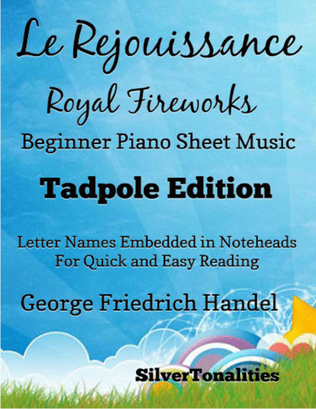 Le Rejouissance Royal Fireworks Beginner Piano Sheet Music 2nd Edition
