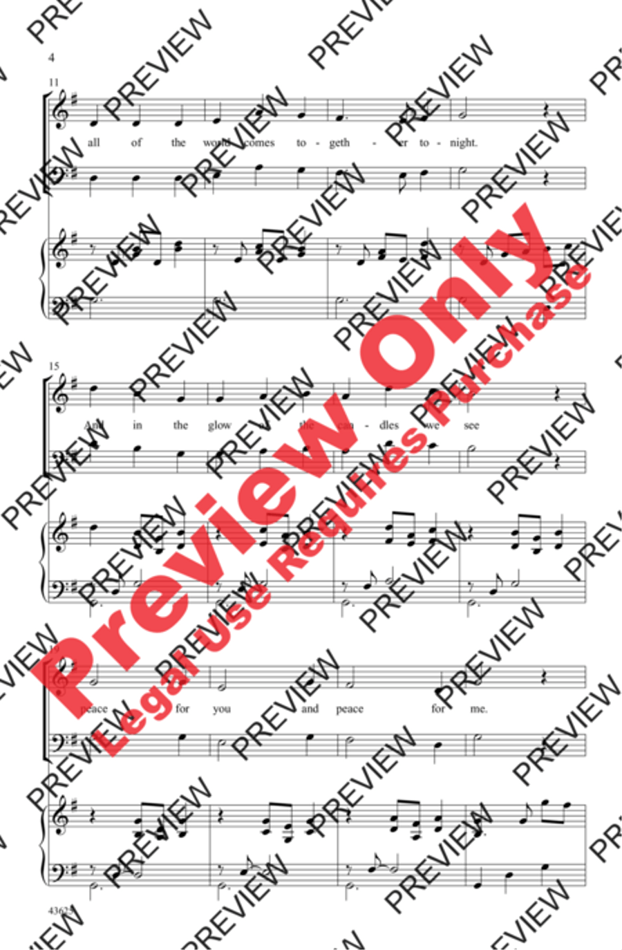 Candlelight Canon 3-Part scores gallery preview page 3