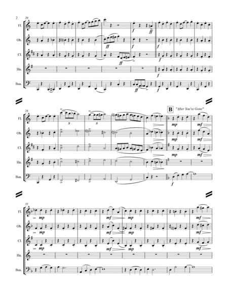 Dixieland Medley (for Woodwind Quintet) image number null