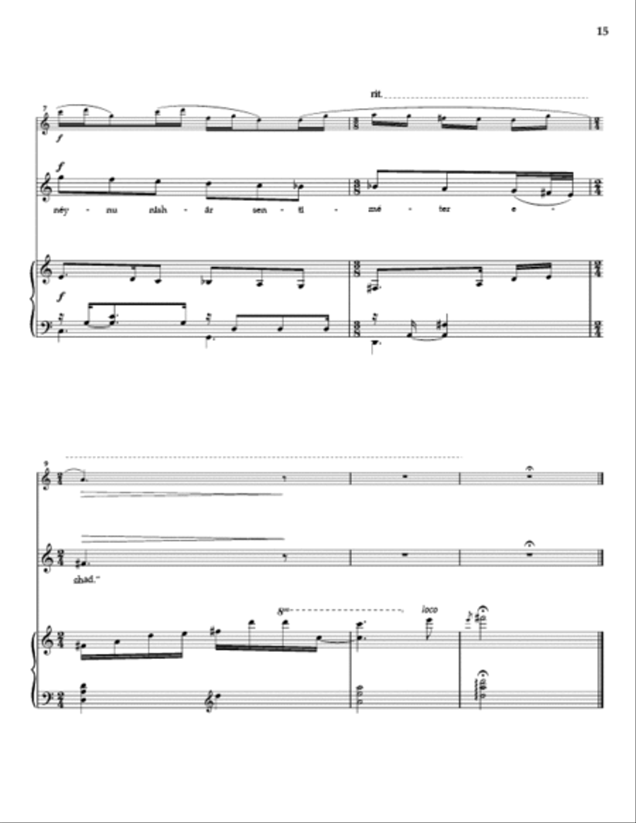 Five Hebrew Love Songs - Solo Soprano Version Choir scores gallery preview page 14
