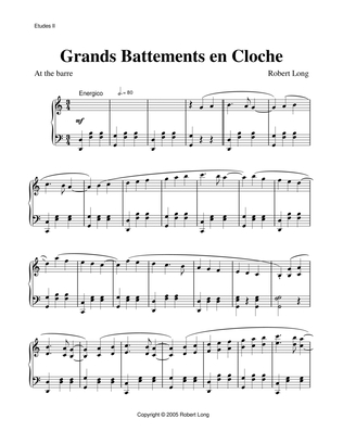 Ballet Piano Sheet Music: Grands Battements en Cloche from Etudes II