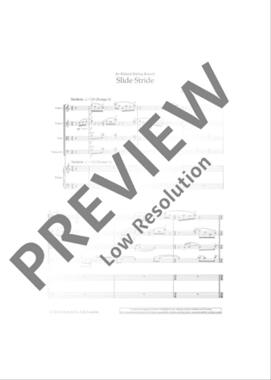Slide Stride Piano Quintet scores gallery preview page 2