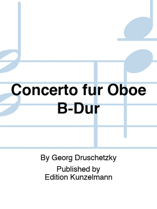 Book cover for Concerto for oboe in B-flat major