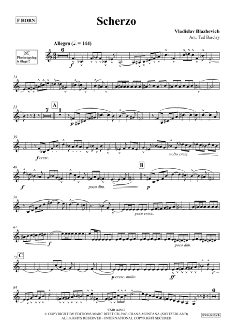 Scherzo Horn scores gallery preview page 2