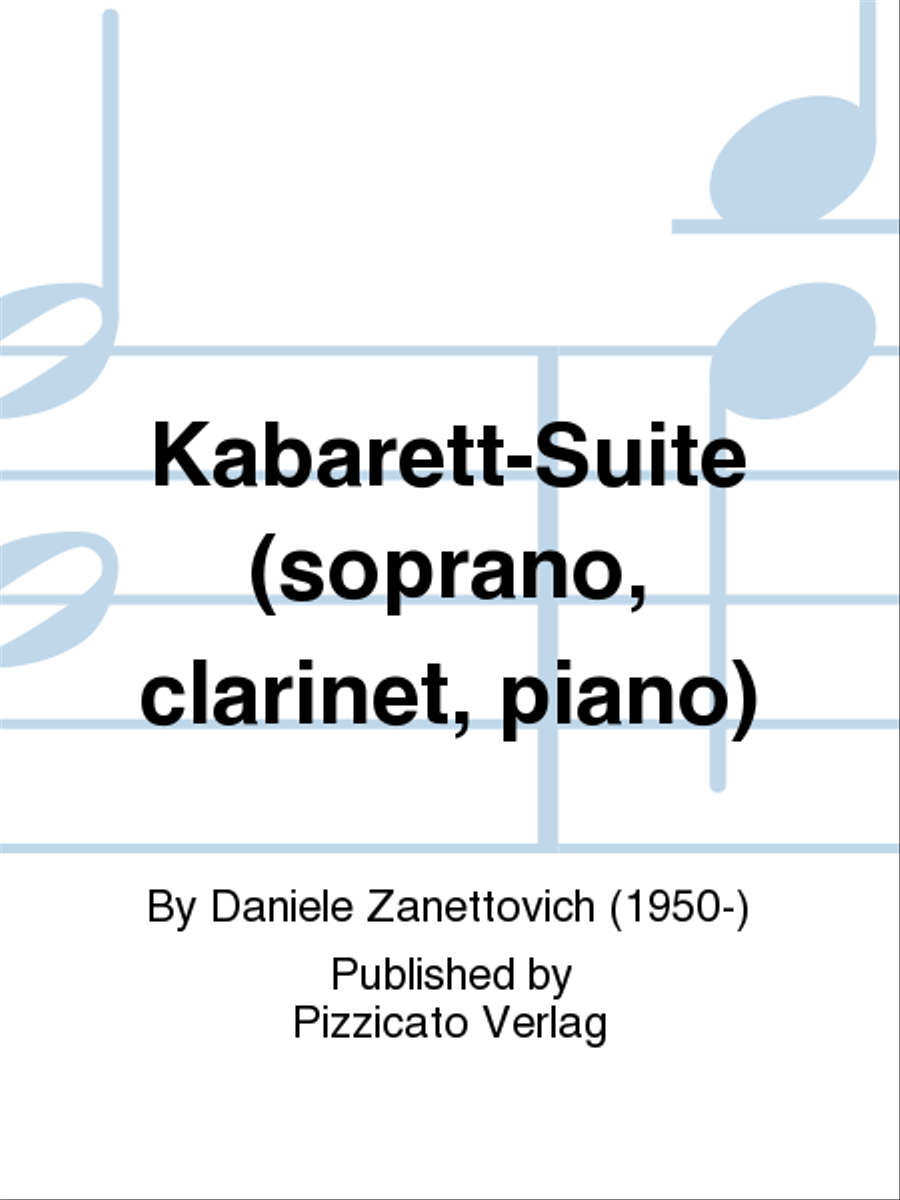 Kabarett-Suite (soprano, clarinet, piano) Clarinet scores gallery preview page 1