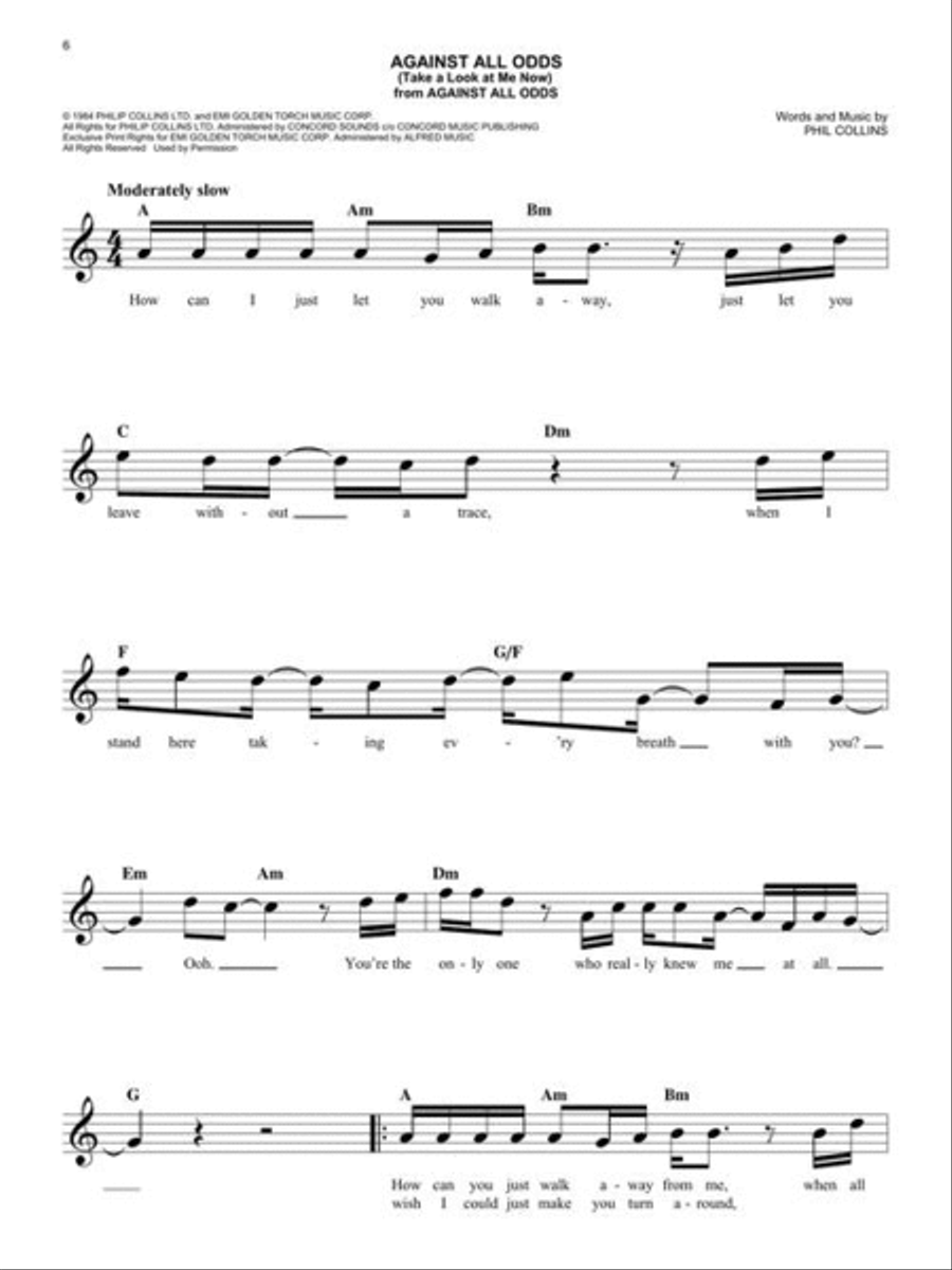 The Easy Movie Fake Book – 2nd Edition Piano scores gallery preview page 6