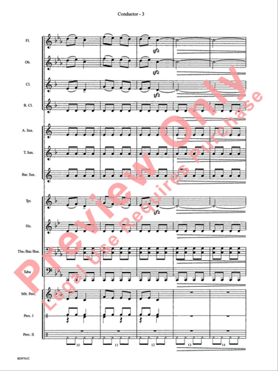 Bartók Suite (from For Children) by Bela Bartok Concert Band - Sheet Music page 6