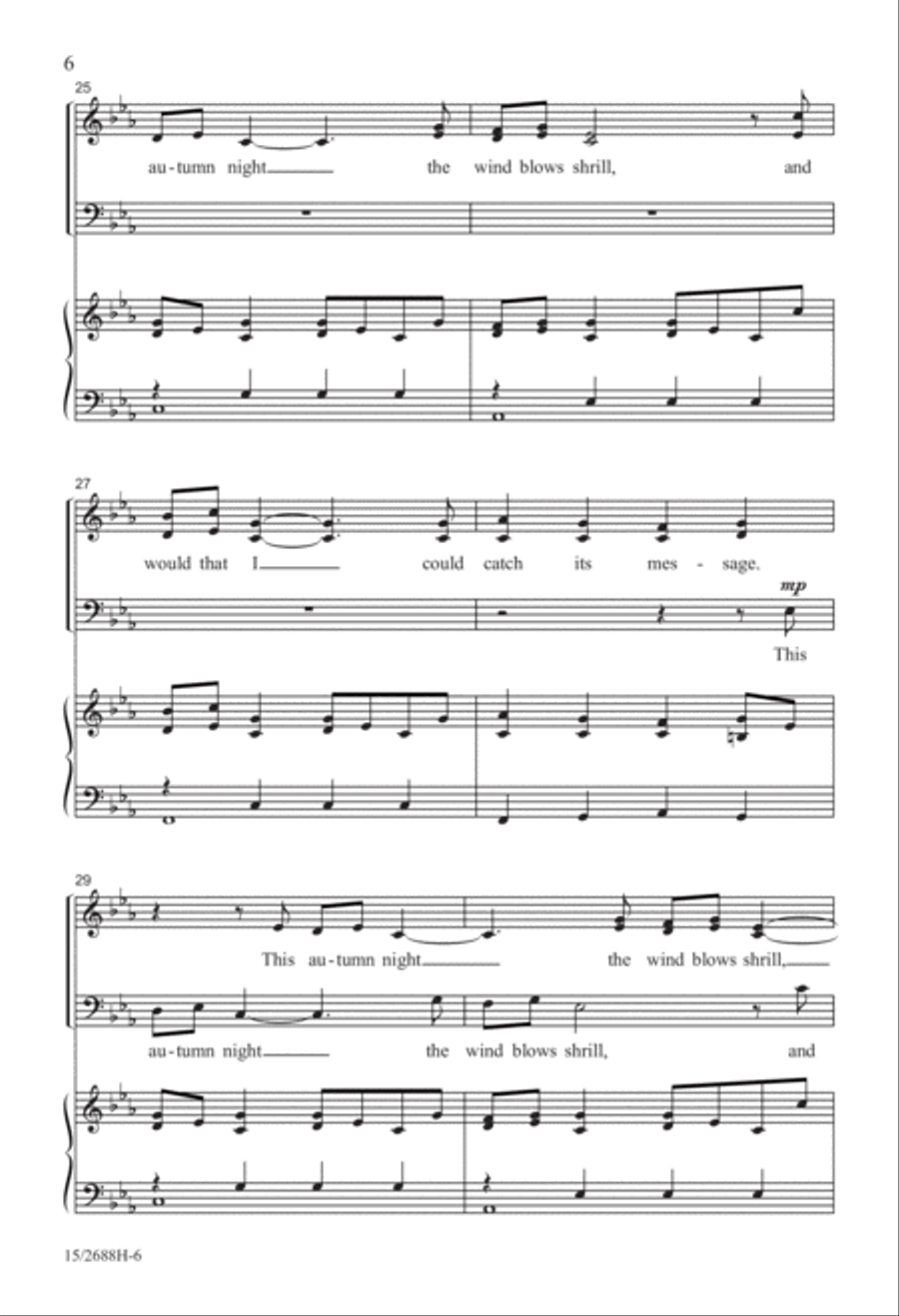 Autumn Night (Yusareba) 3-Part scores gallery preview page 7