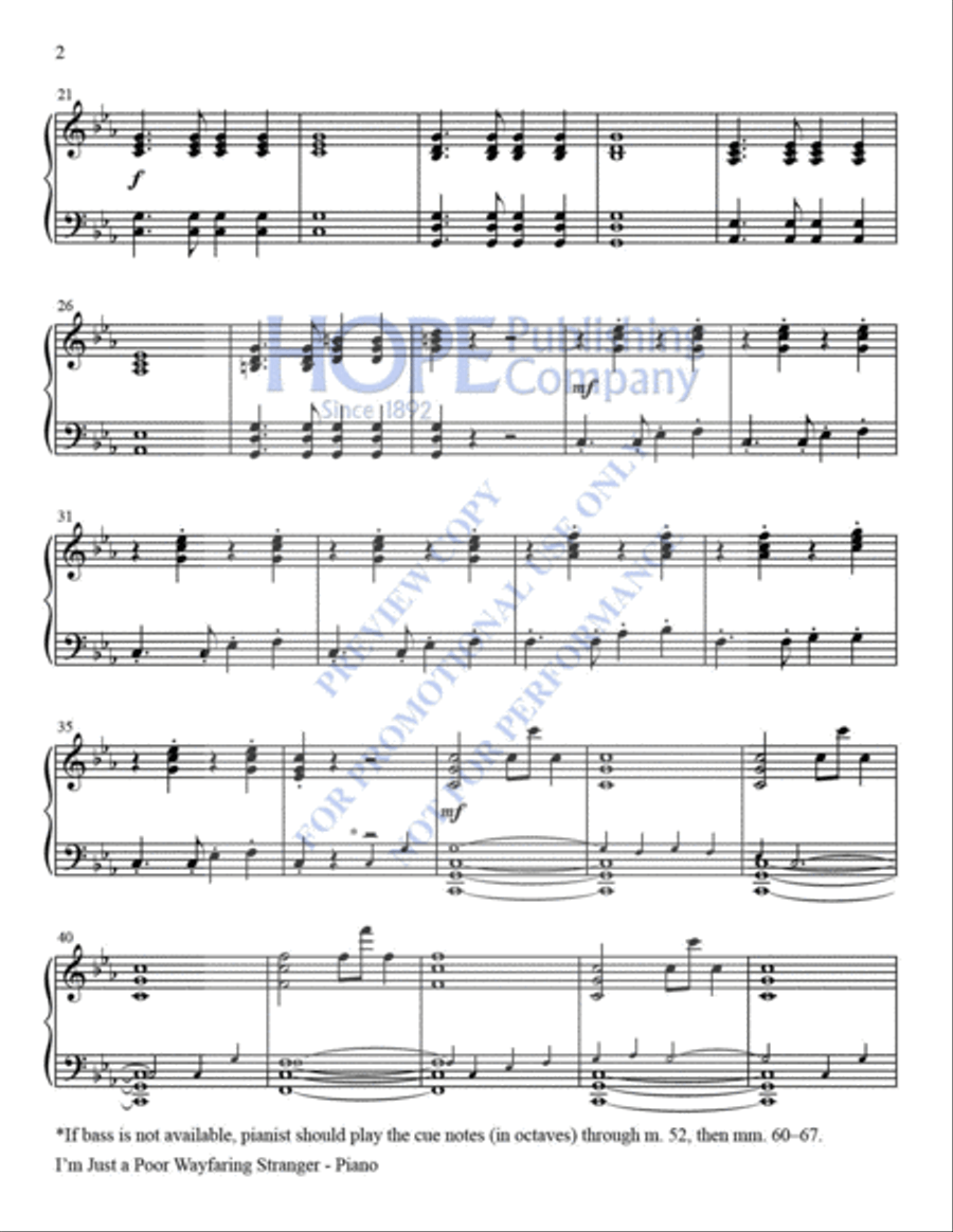 I'm Just a Poor Wayfaring Stranger Handbell Choir scores gallery preview page 11