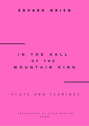 Book cover for In The Hall Of The Mountain King - Flute and Clarinet (Full Score and Parts)