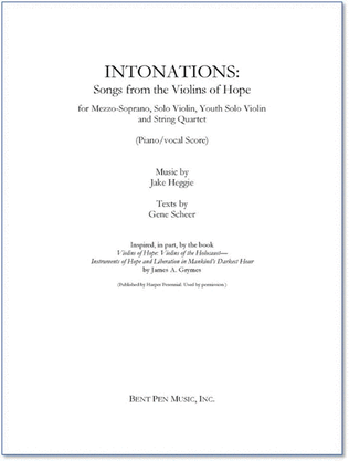 Book cover for Intonations: Songs from the Violins of Hope