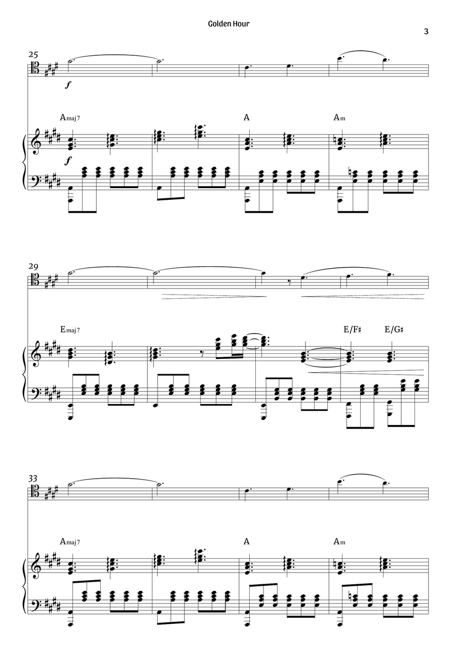 Golden Hour Piano scores gallery preview page 3