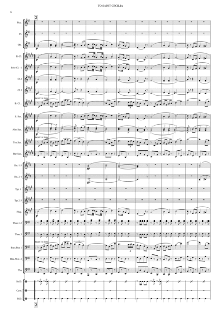 TO ST. CECILIA 4-Part scores gallery preview page 6
