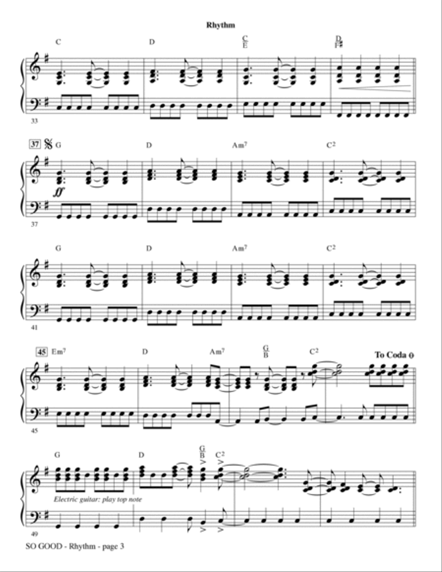 So Good - Rhythm Choir scores gallery preview page 3