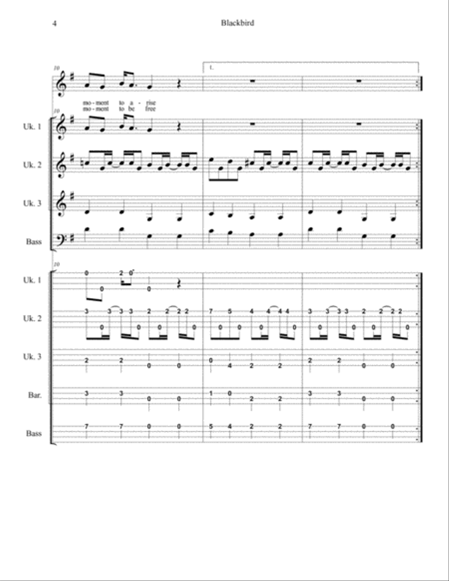 Blackbird Small Ensemble scores gallery preview page 4