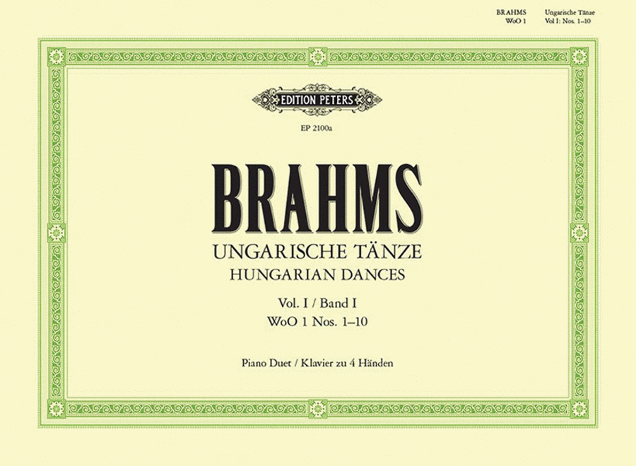 Hungarian Dances WoO 1 for Piano Duet Piano Duet scores gallery preview page 1