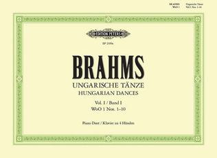 Book cover for Hungarian Dances WoO 1 for Piano Duet