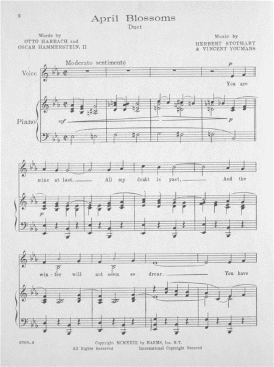 April Blossoms Voice scores gallery preview page 2