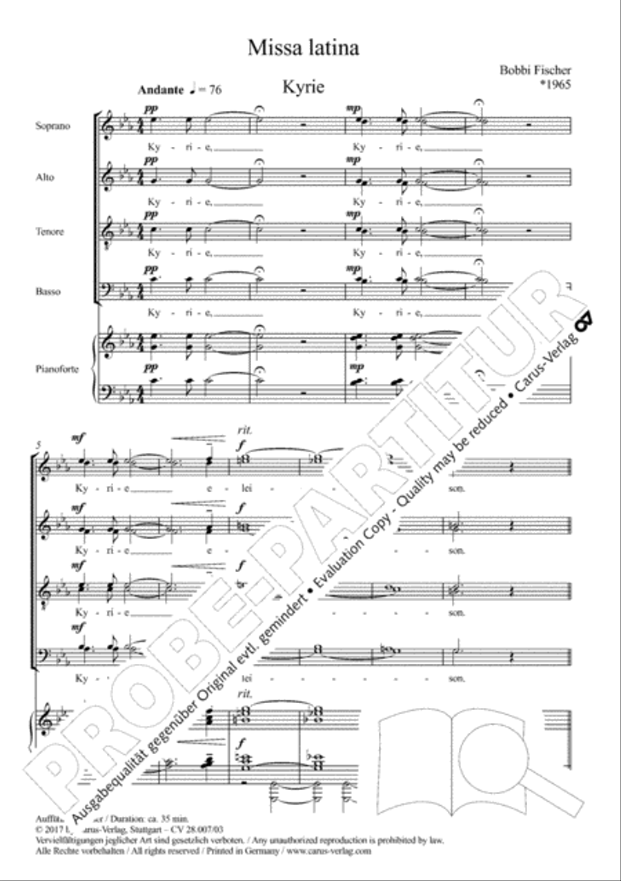 Missa latina 4-Part scores gallery preview page 4