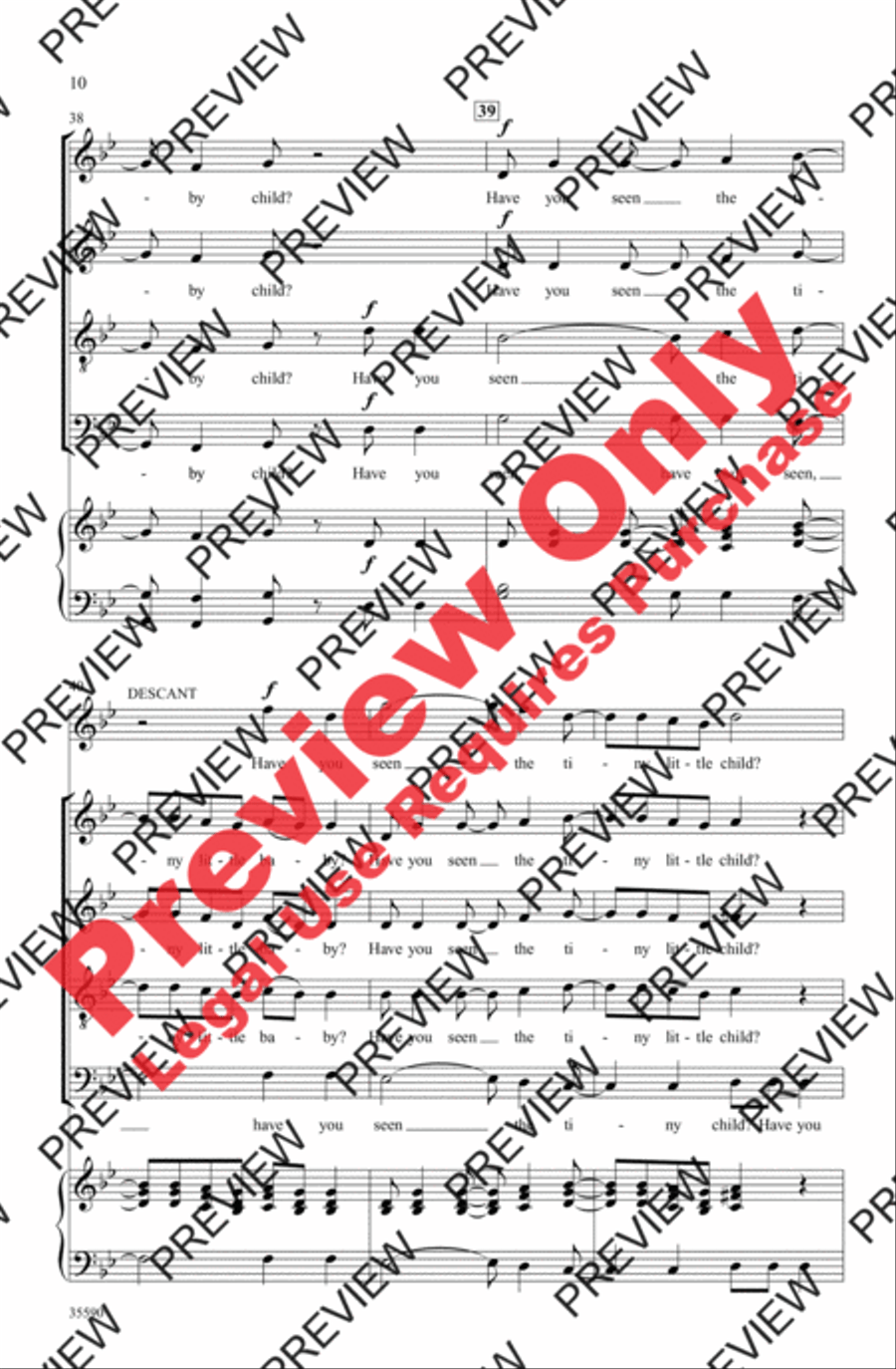 Have You Seen the Baby? 4-Part scores gallery preview page 20