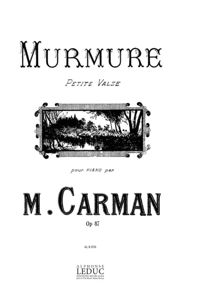 Murmure Op.87 (piano Solo)