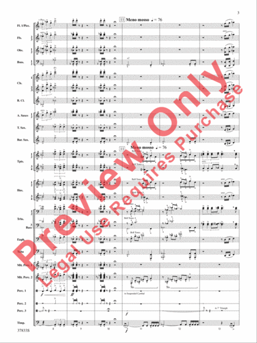 Symphonic Essay Concert Band scores gallery preview page 4