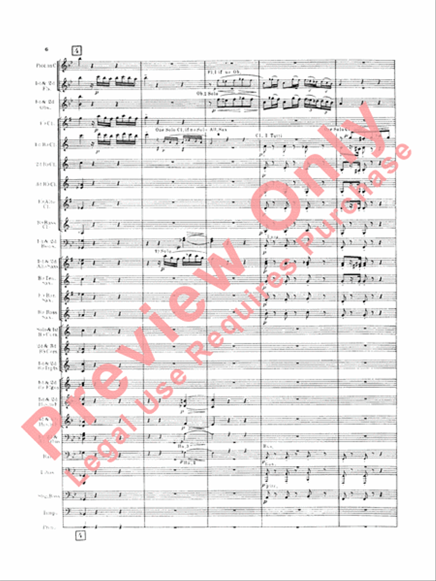 Italian in Algiers (Overture) Concert Band scores gallery preview page 9