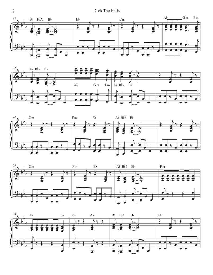Deck The Halls (Cello Duet - Alternate Version) String Duet scores gallery preview page 6