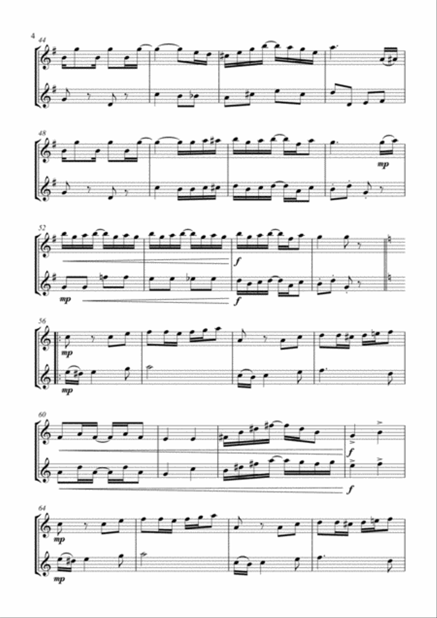The Entertainer. Flute Duet Flute Duet scores gallery preview page 4