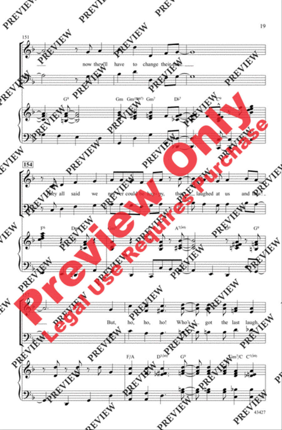 Swingin' with the Gershwins! 3-Part scores gallery preview page 19