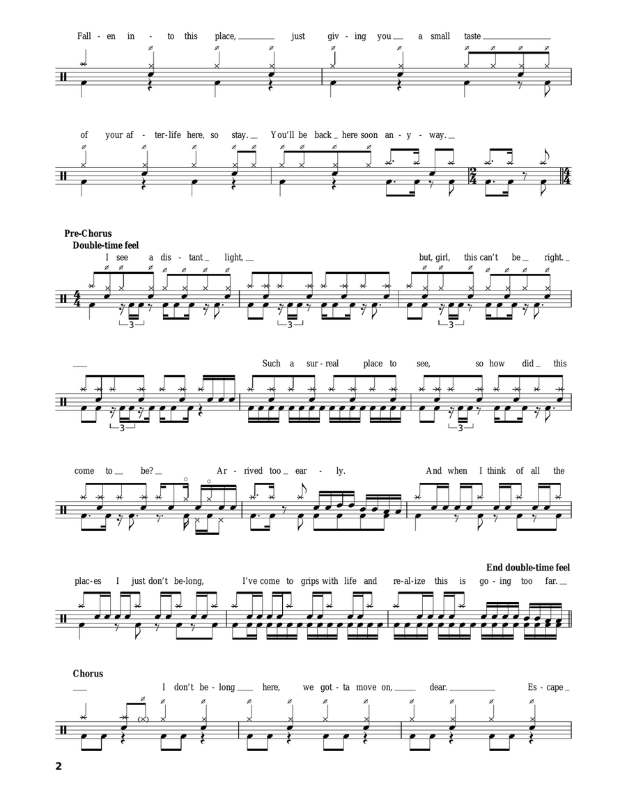 Afterlife Drum Set scores gallery preview page 2