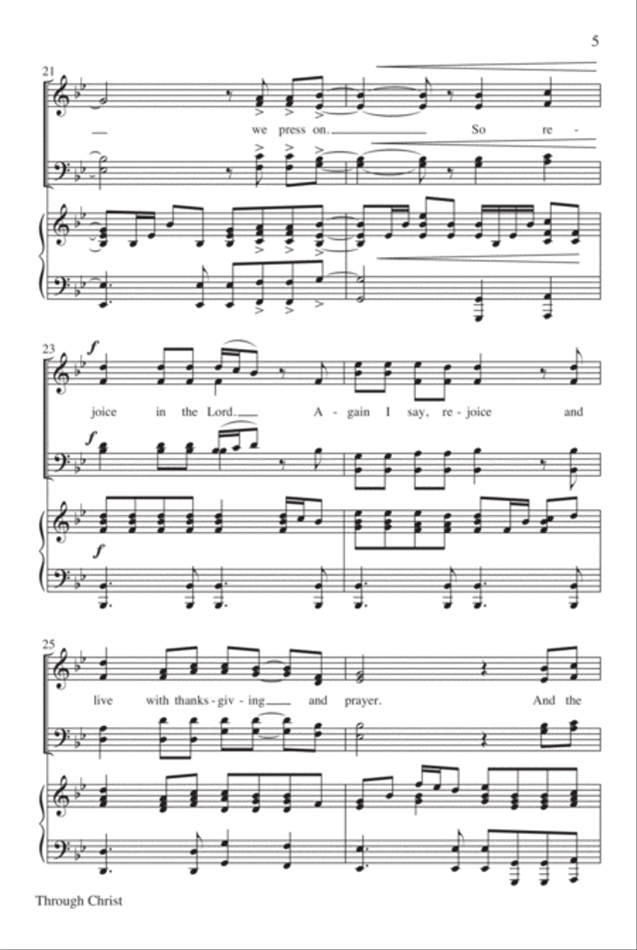 Through Christ 4-Part scores gallery preview page 6